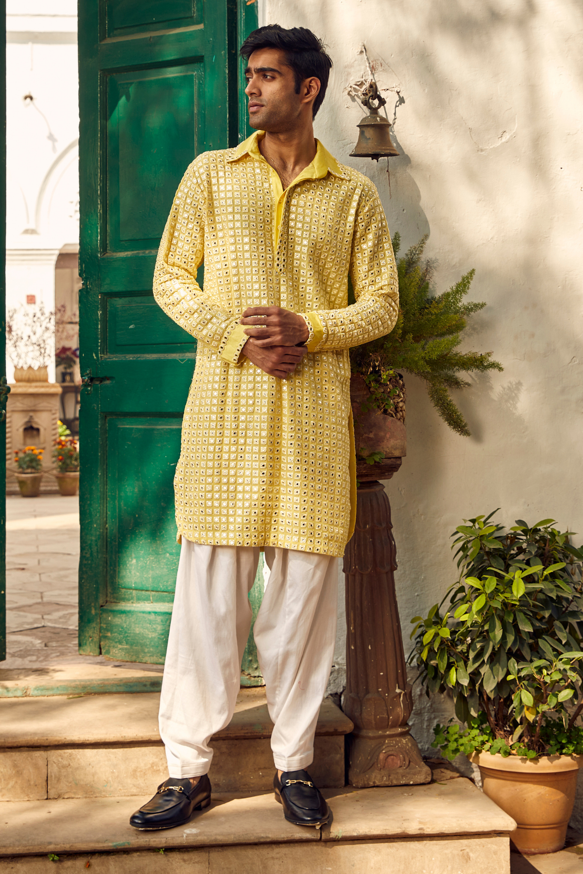 Mirrorwork Pathan Suit 29india