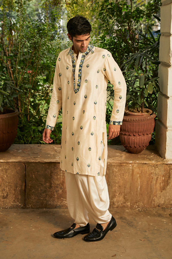 Rabari Mirrorwork Kurta with Dhotis