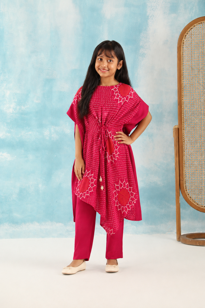 Kaftan Dress with Straight pants