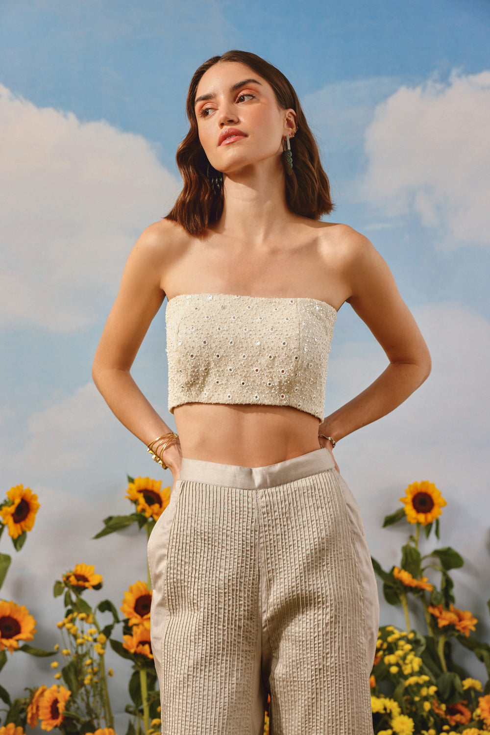 Pintuck Peplum Jacket