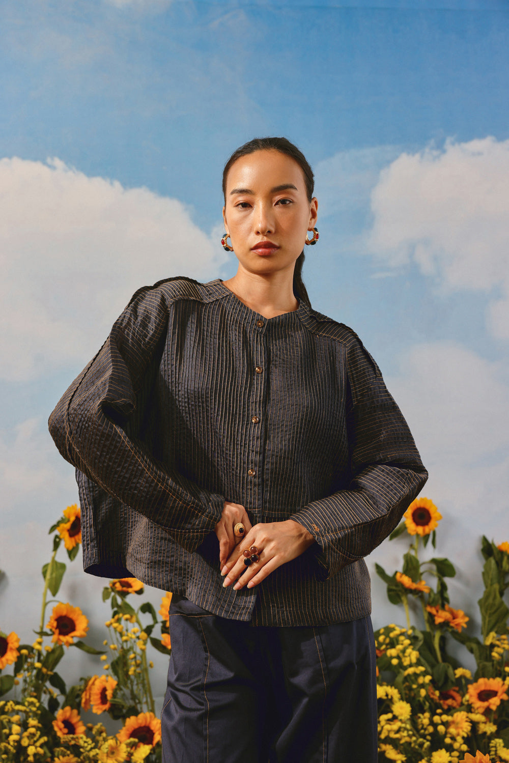 Pintuck Pleat Palazzos