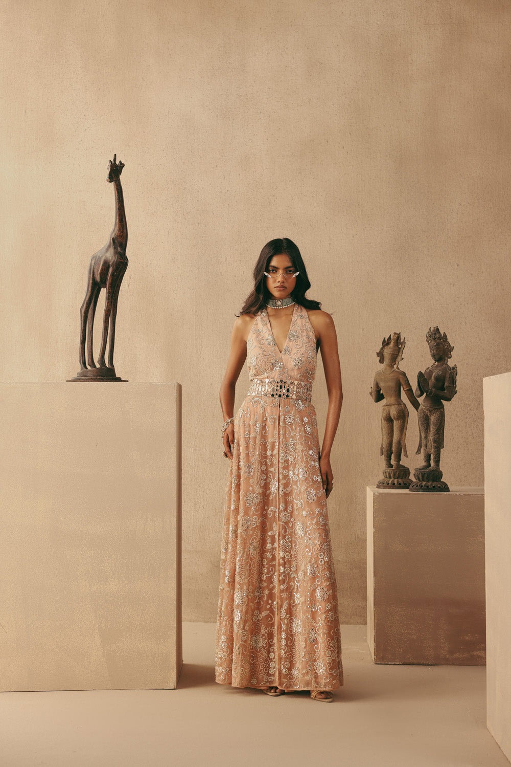 Mirrorwork Bootcut Pants