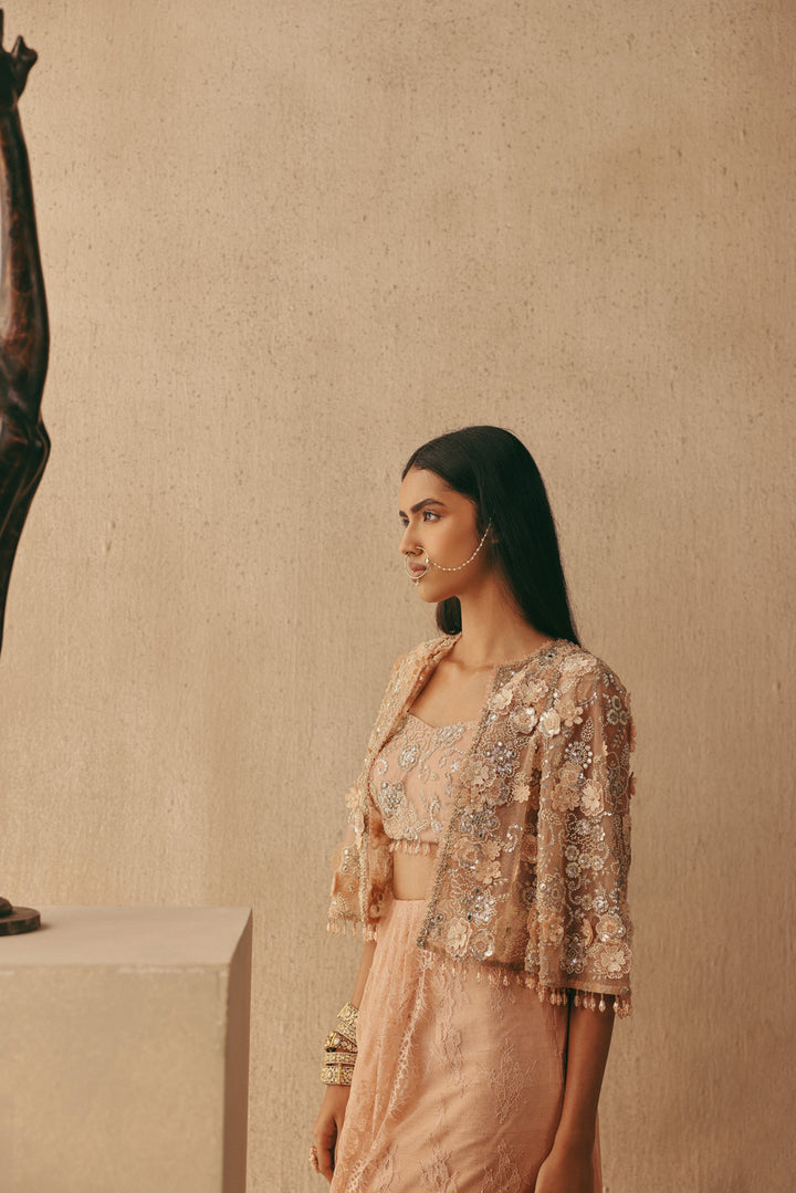 Mirrorwork Cape Sleeves Jacket