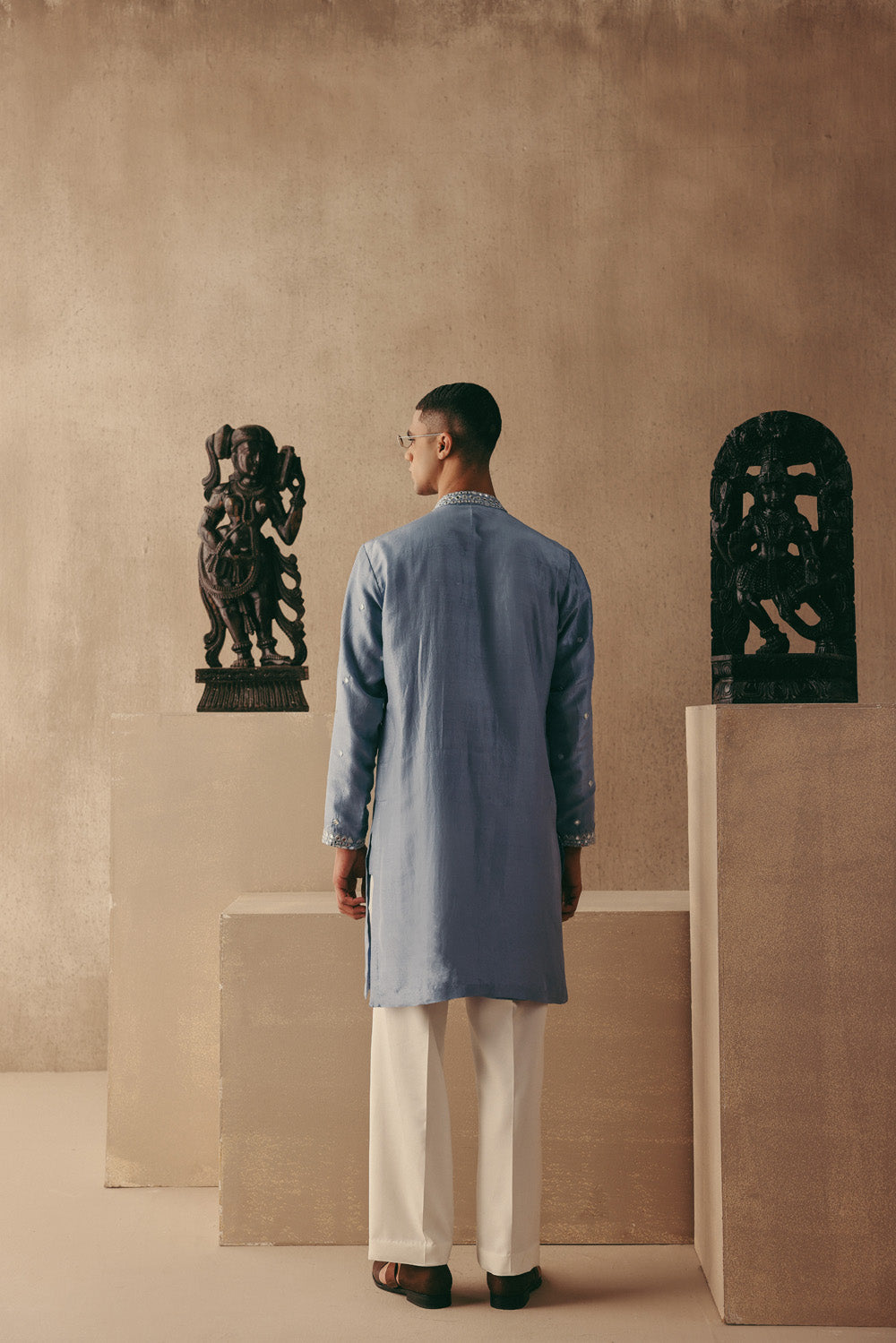 Mirror & Zari Embellished Kurta Set