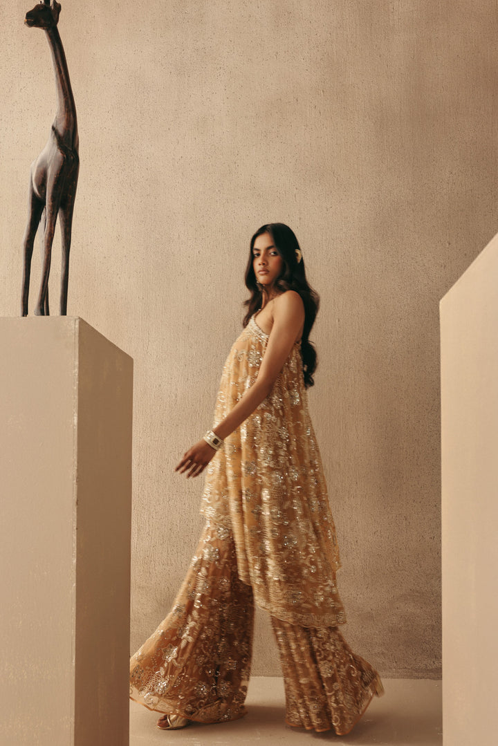 Mirrorwork One Shoulder Dress Jacket