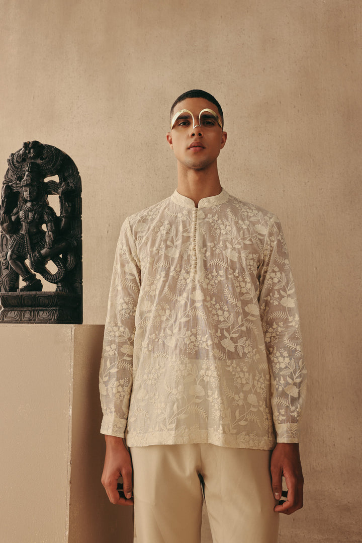 Chikankari Kurta Shirt  Set