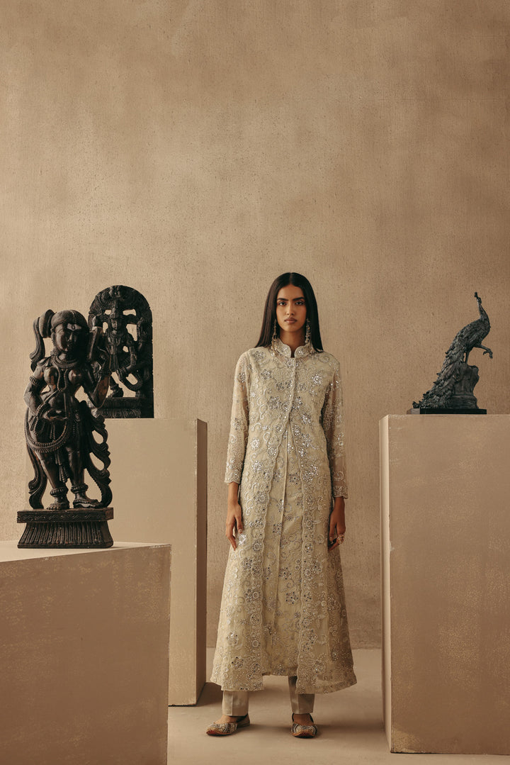 Brocade Cigarette Pants