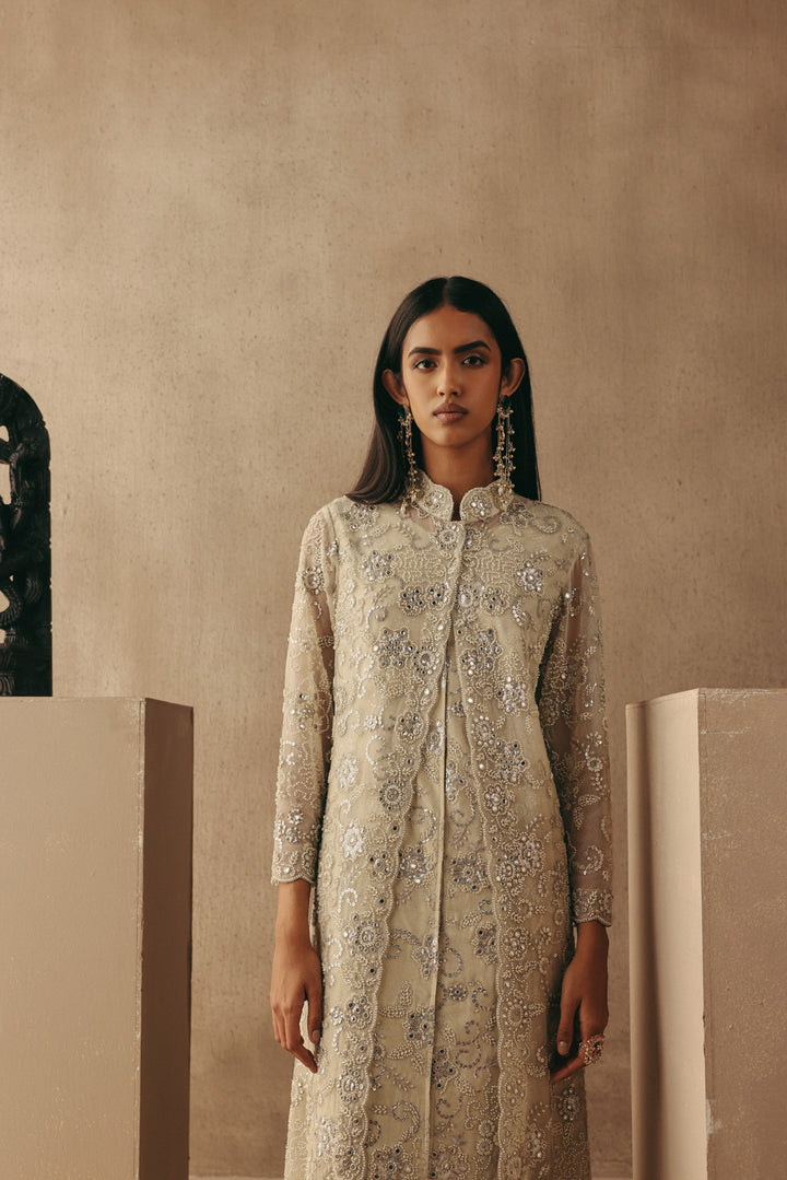 Brocade Cigarette Pants