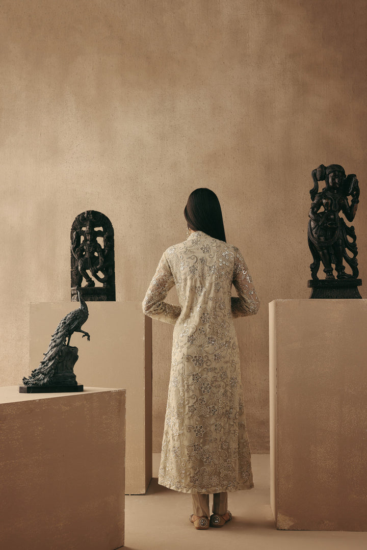 Brocade Cigarette Pants