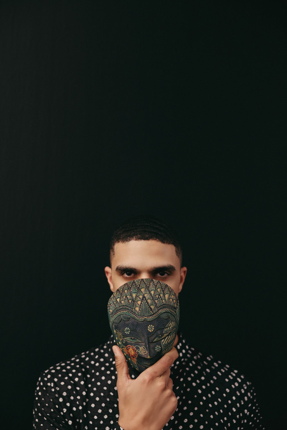 Silk Rai Bandhani Kurta Shirt