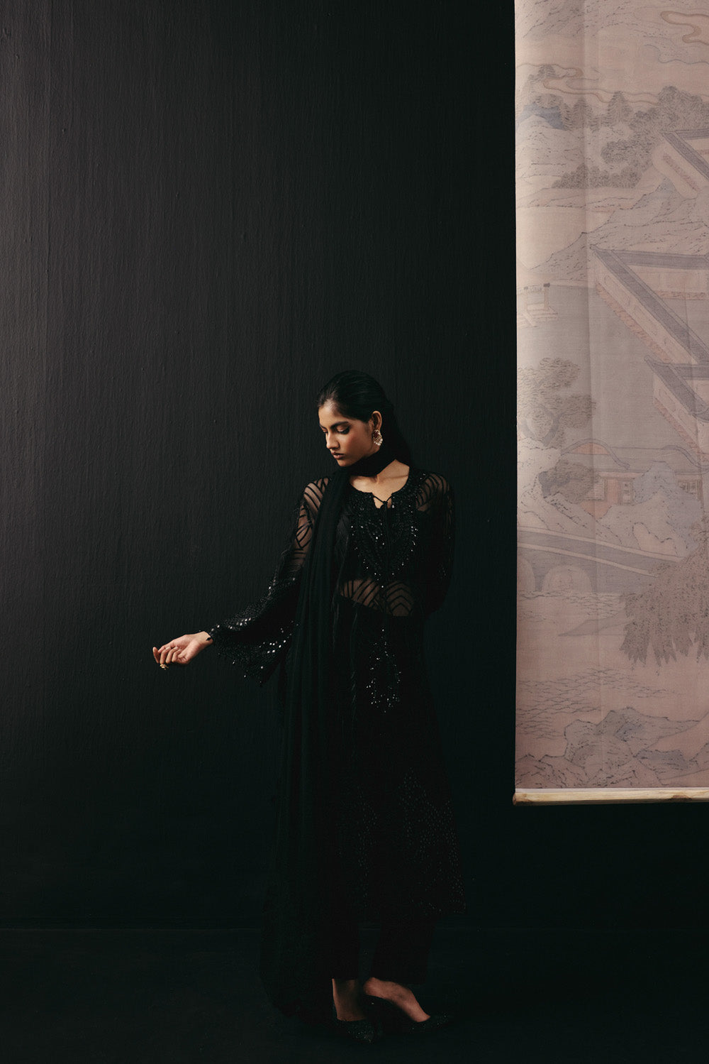 Dola Silk Cigarette Pants