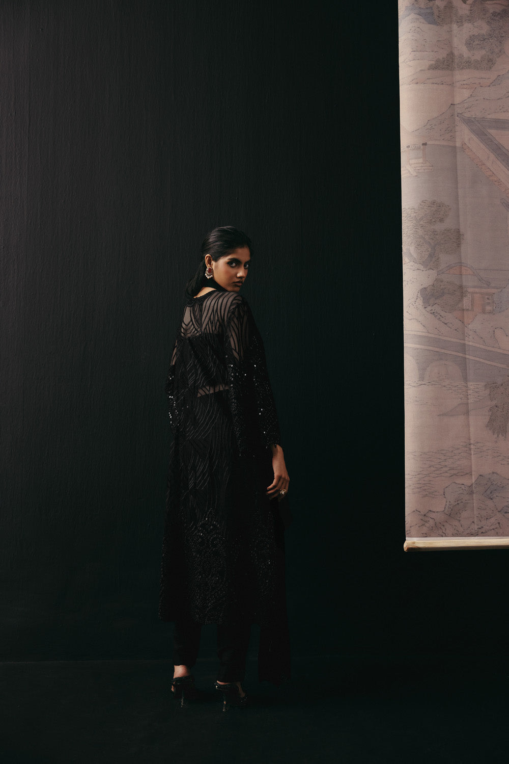 Dola Silk Cigarette Pants