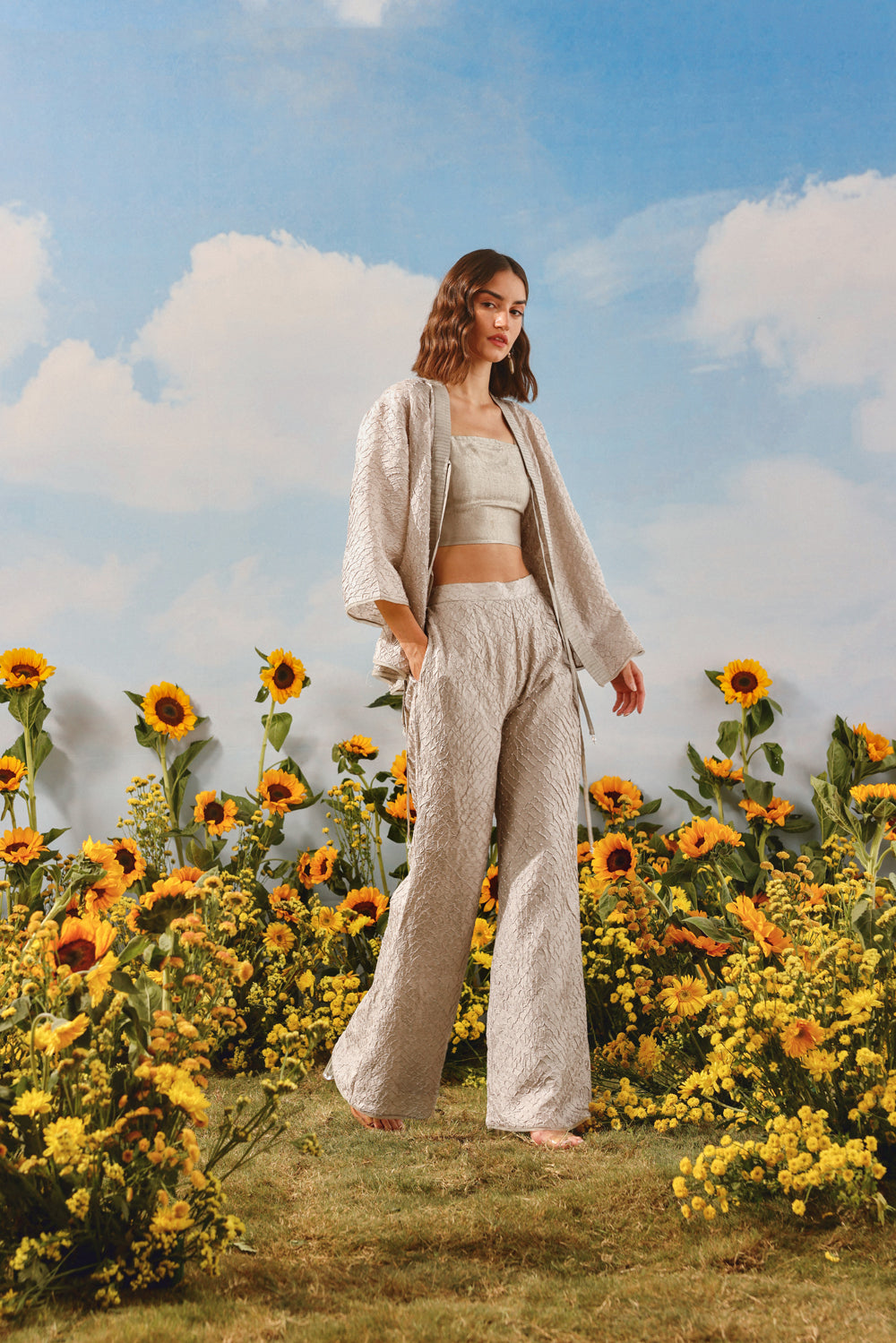 Crushed Bandhani Pants