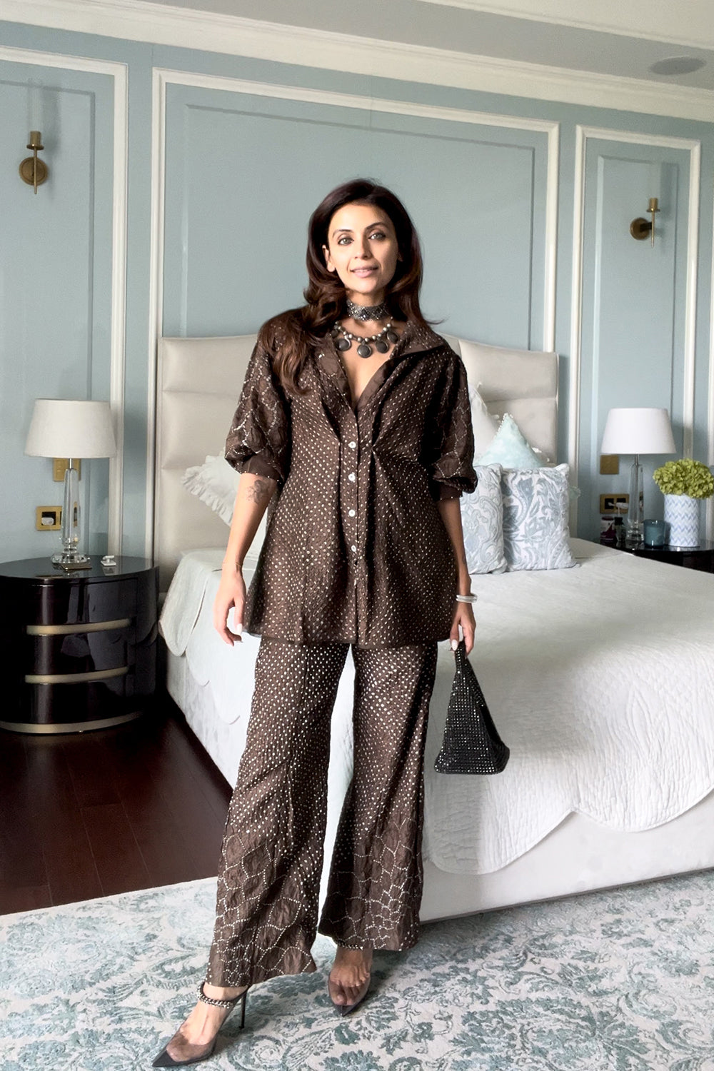 Nriti in our Shirt Jacket and Pants Set