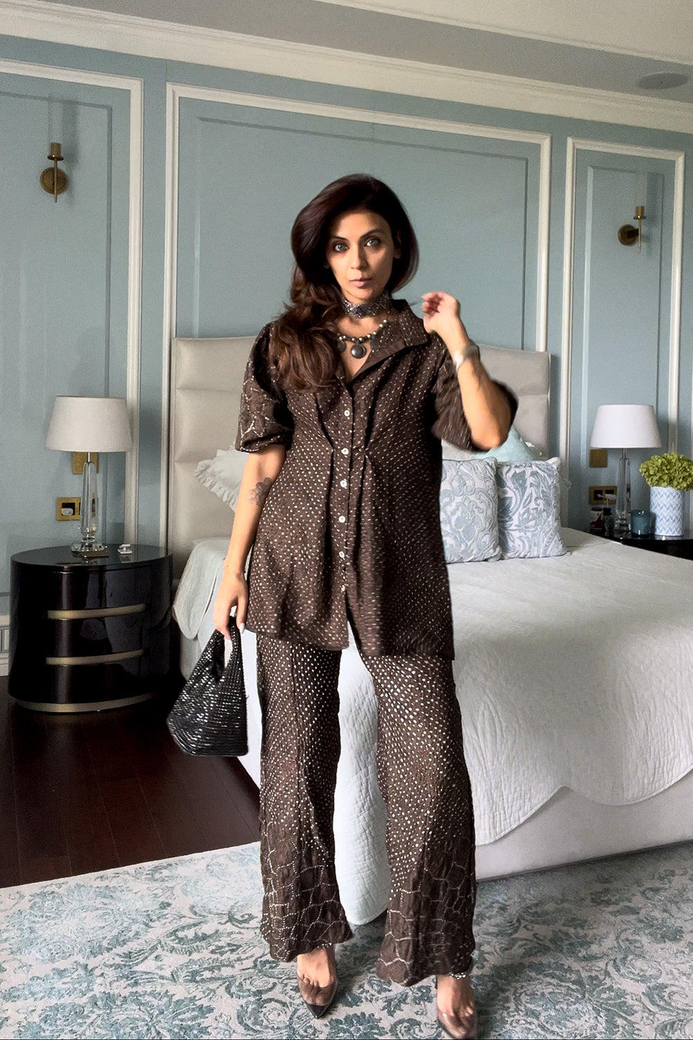 Nriti in our Shirt Jacket and Pants Set