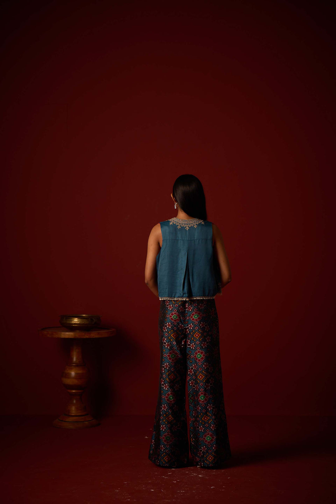 Asymmetrical Gilet Set