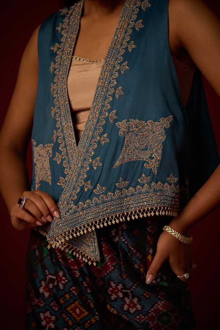 Asymmetrical Gilet Set