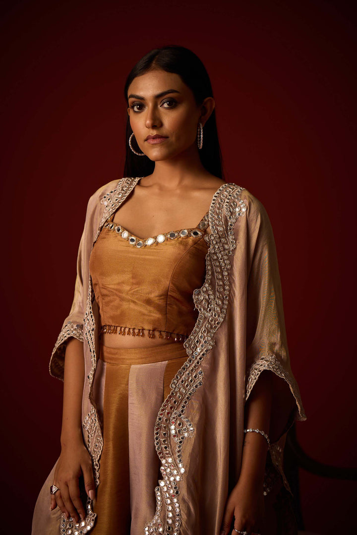 Tissue Mirrorwork Cape