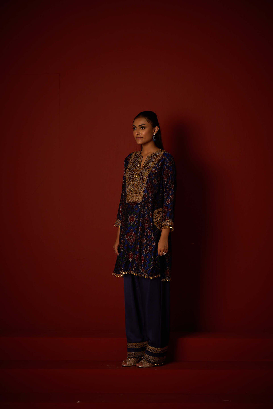 Patola Tunic With Marodiwork Set