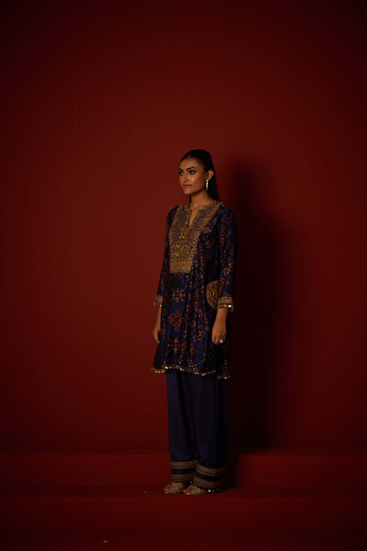 Patola Tunic With Marodiwork Set