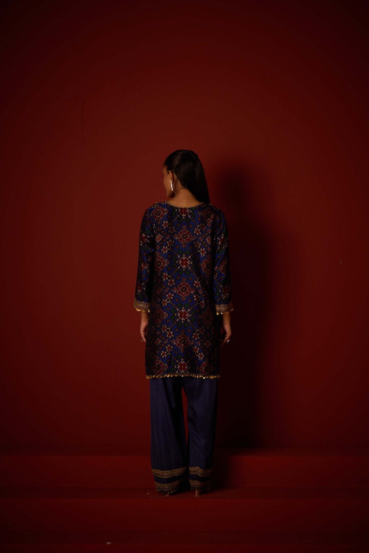 Patola Tunic With Marodiwork Set