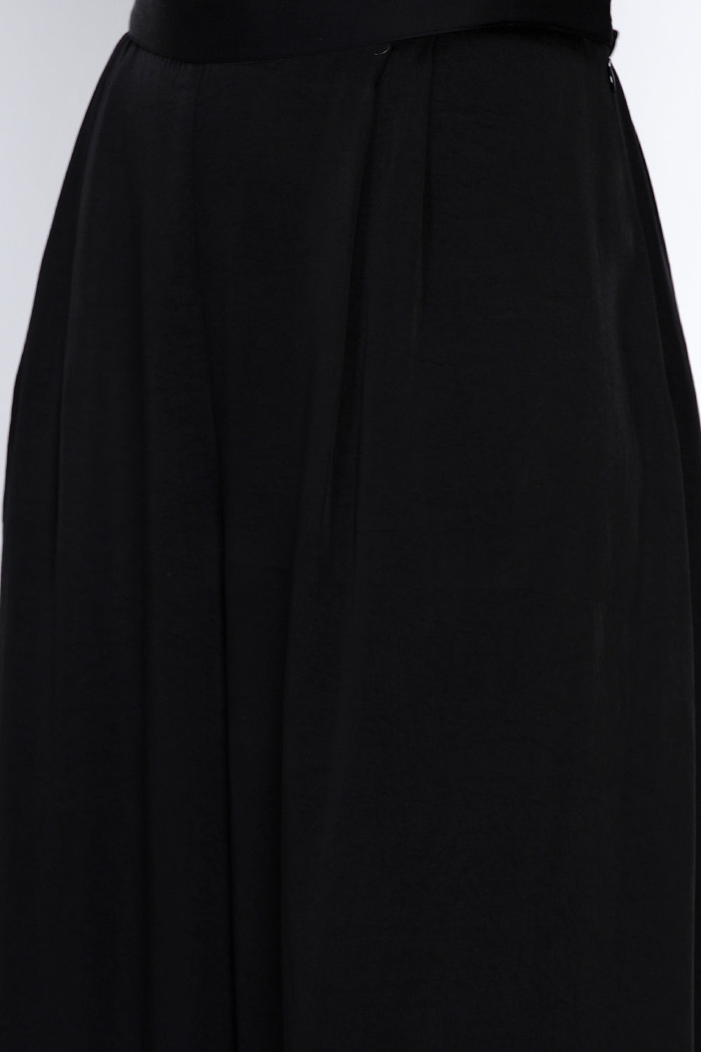 Black Silk Skirt Pants