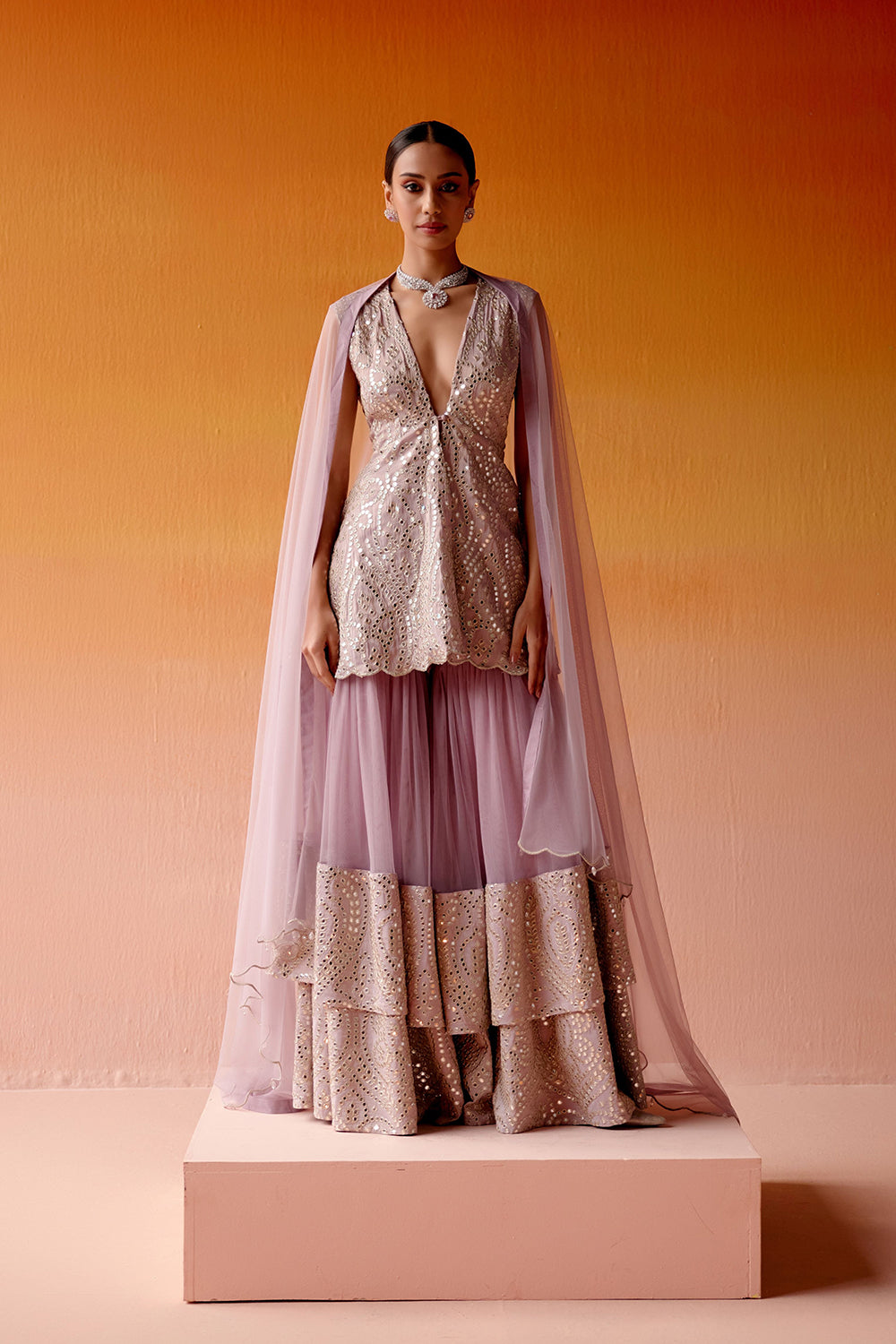 LILAC SHARARA SET