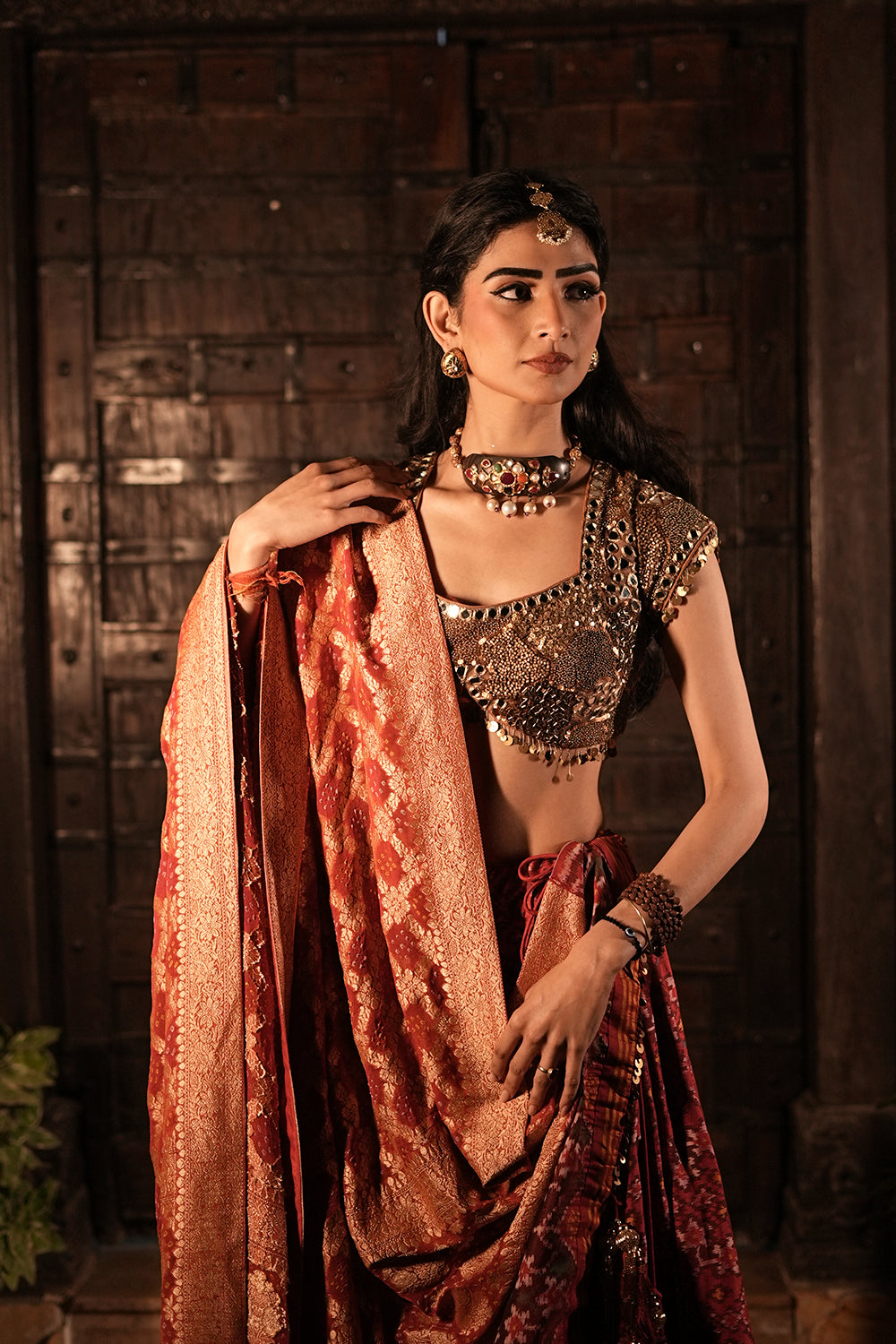 Atisha Thapar in our Patola Lehanga Set