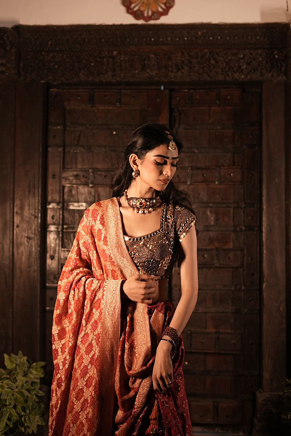 Atisha Thapar in our Patola Lehanga Set