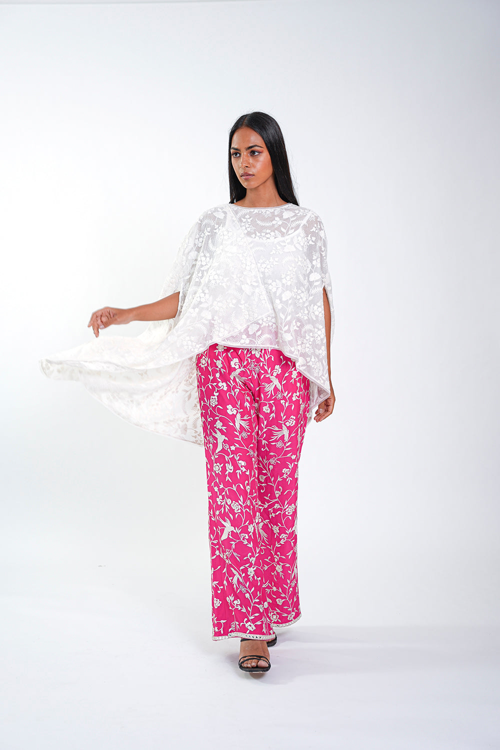 Chikankari Wrap Over Top