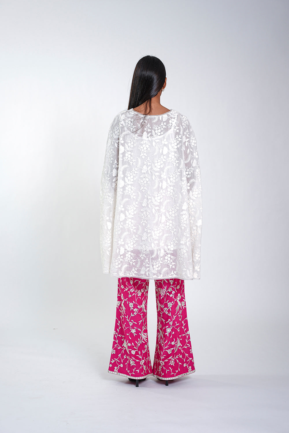 Chikankari Wrap Over Top