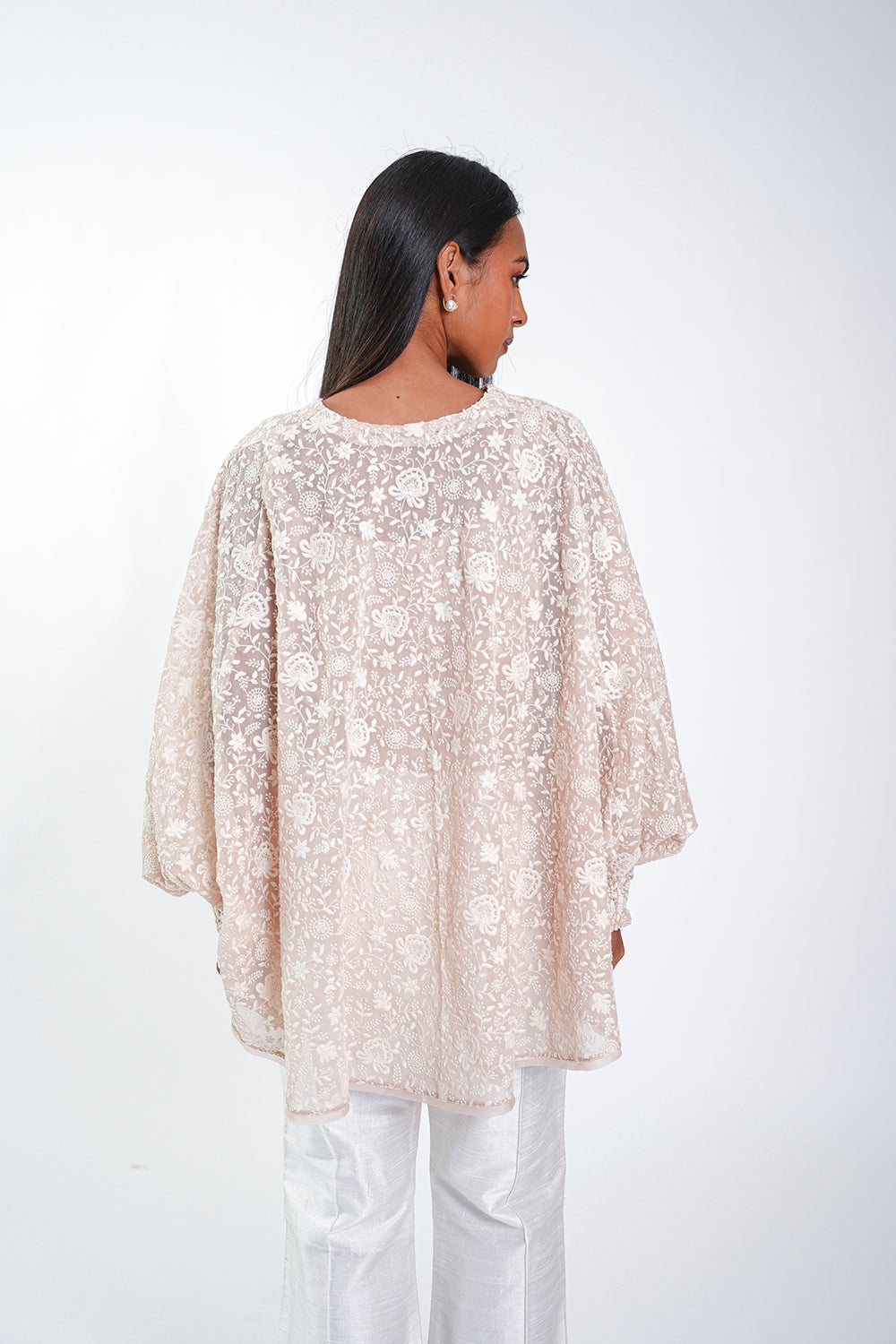 Chikankari Cape Top