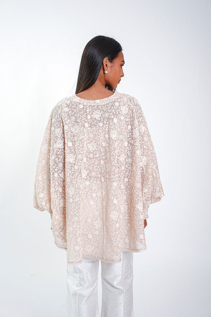 Chikankari Cape Top