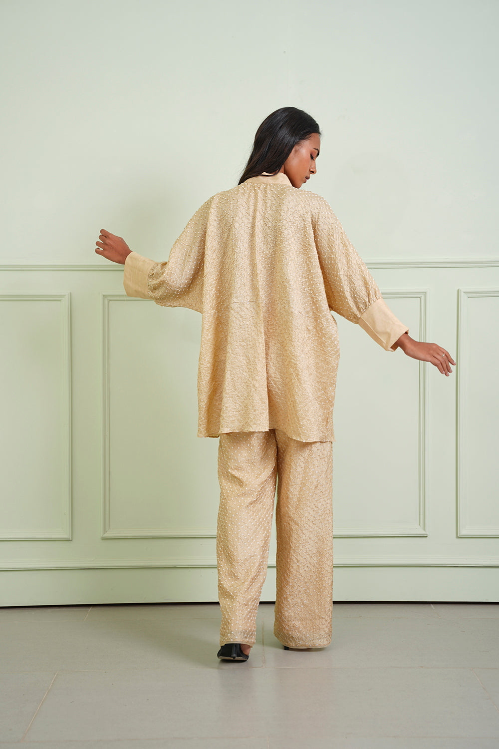 Bow Tie Bandhani Shirt