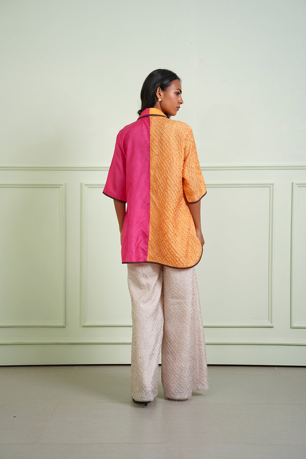 Crushed Bandhani Shirt