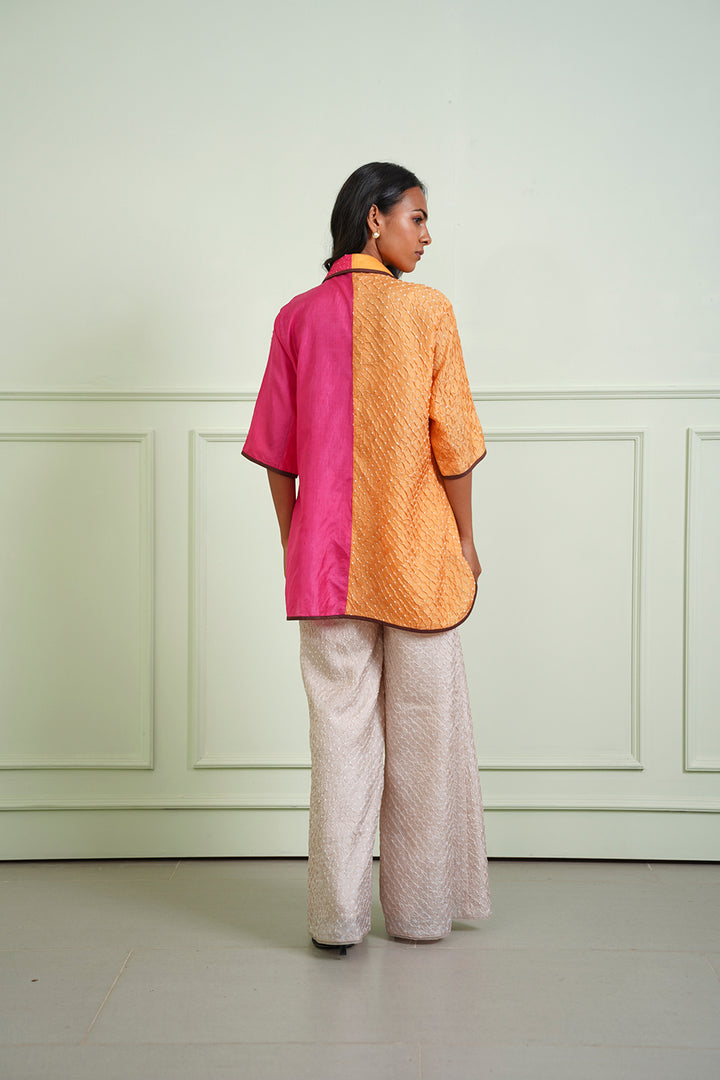 Crushed Bandhani Shirt
