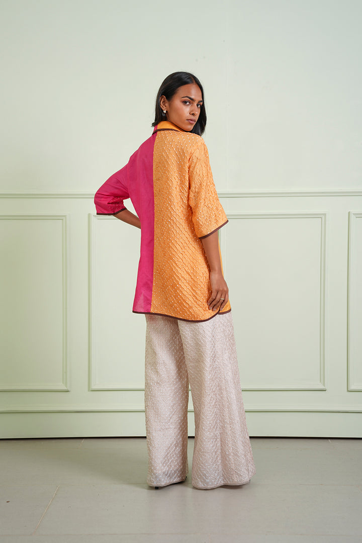 Crushed Bandhani Shirt