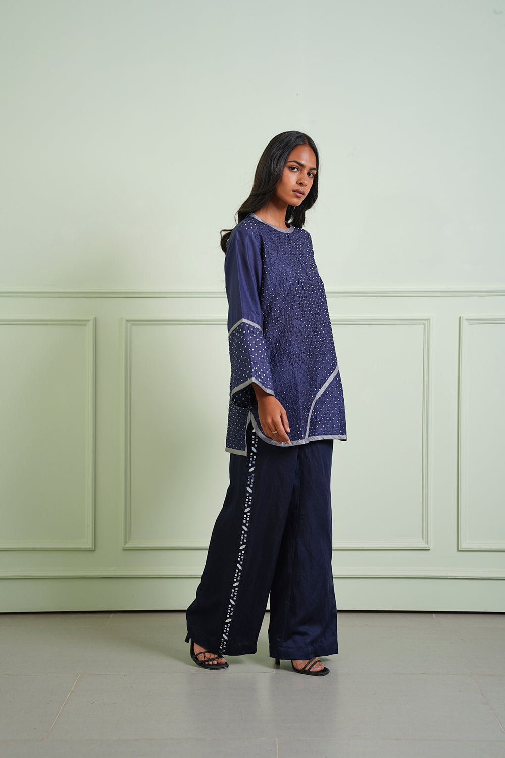 Crushed Bandhani Top