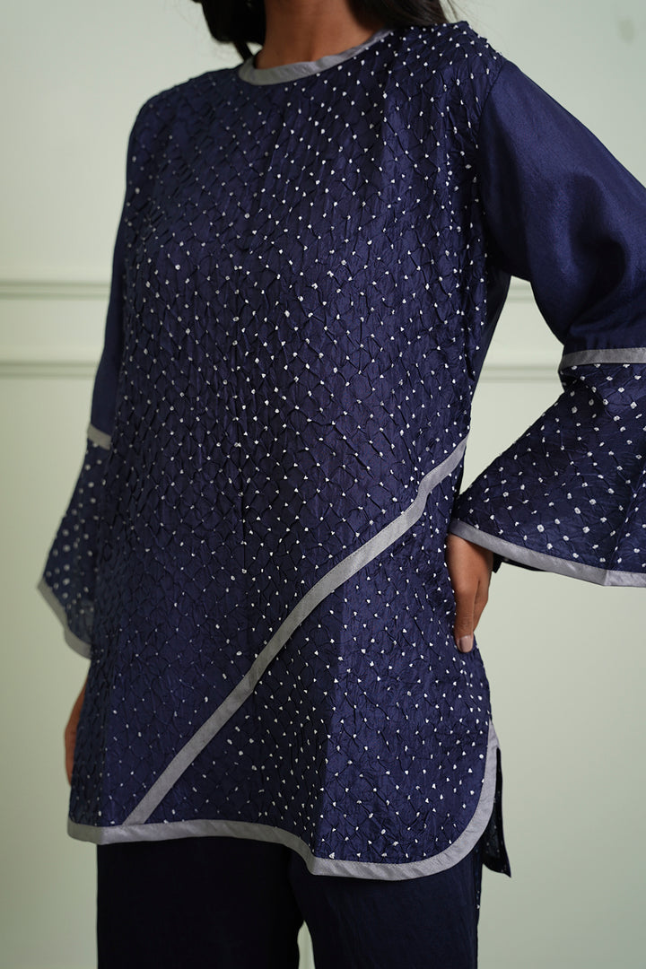 Crushed Bandhani Top