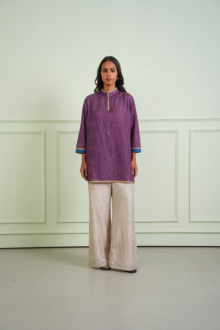 Crushed Bandhani Kurta Shirt