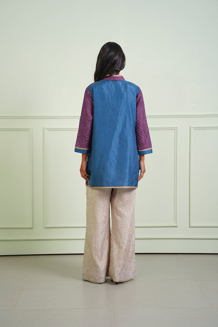 Crushed Bandhani Kurta Shirt