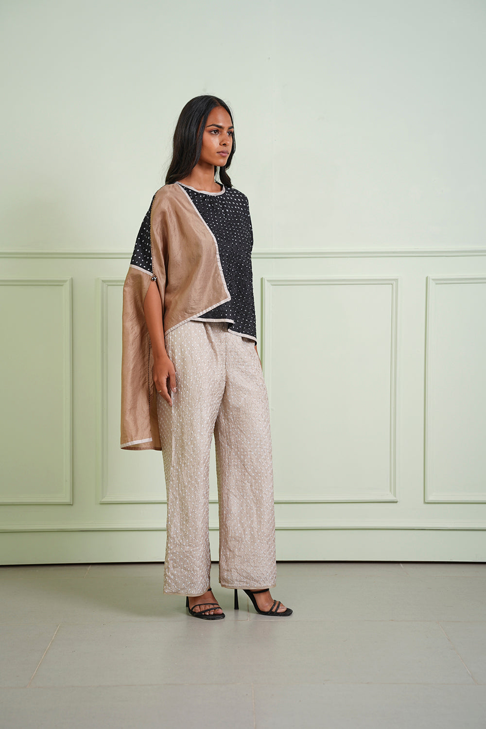 Crushed Bandhani Asym Top