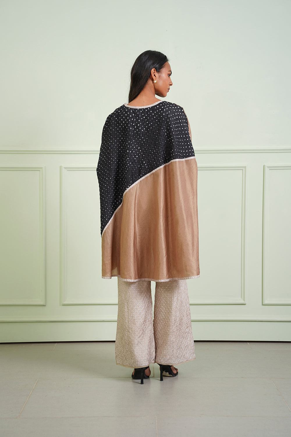 Crushed Bandhani Asym Top
