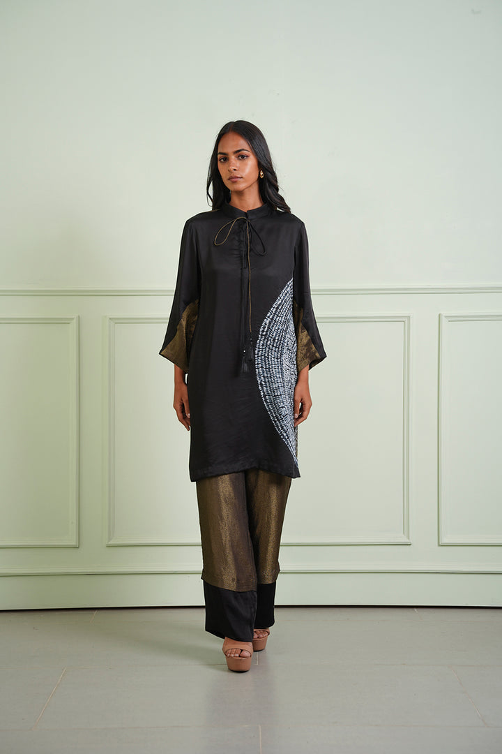 Tissue Shibori Kurta Shirt
