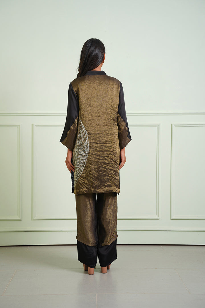 Tissue Shibori Kurta Shirt