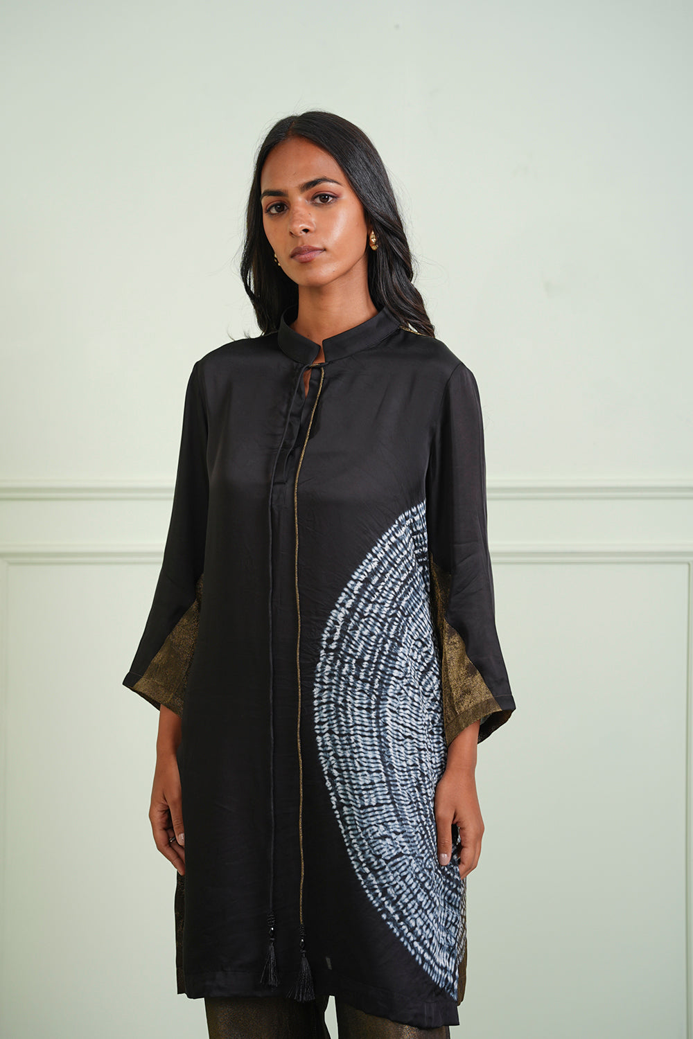 Tissue Shibori Kurta Shirt