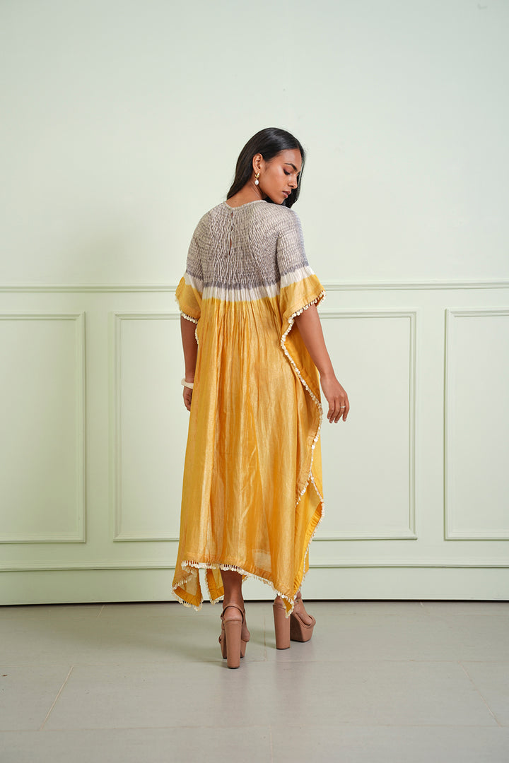 Shibori Tissue Kaftan