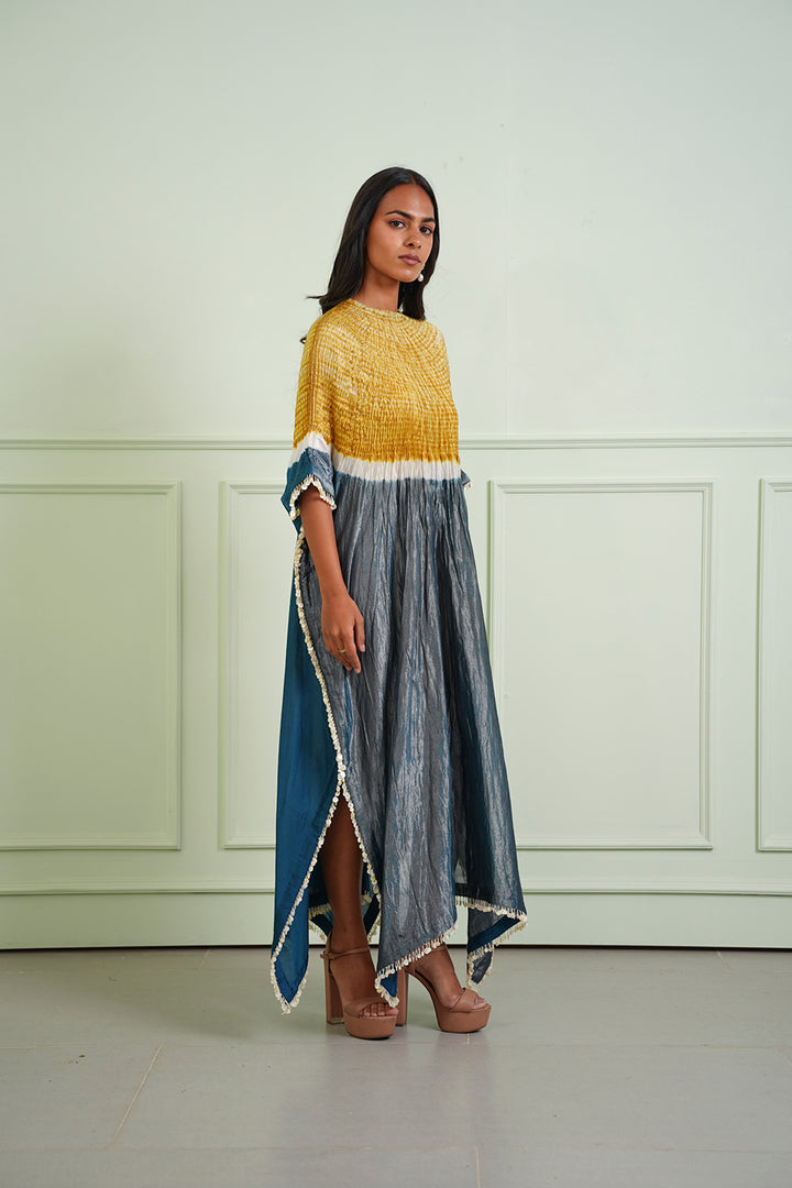 Shibori Tissue Kaftan