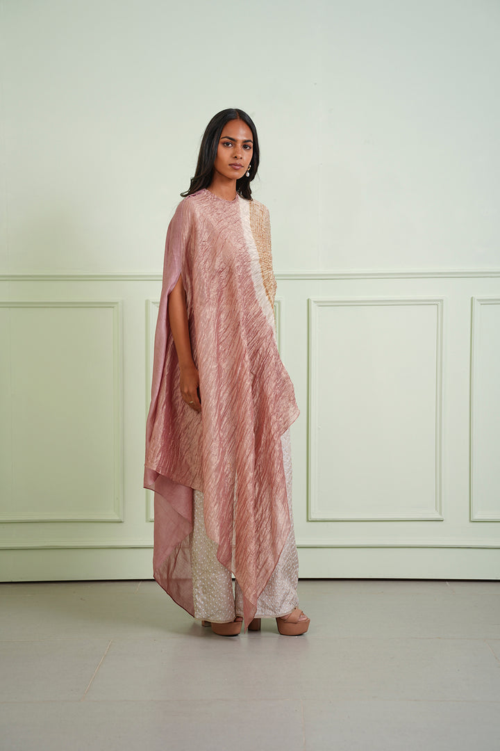 Shibori Tissue Asym Dress