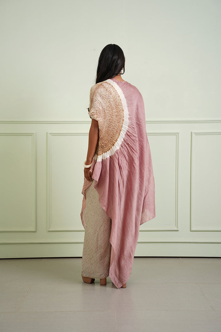 Shibori Tissue Asym Dress
